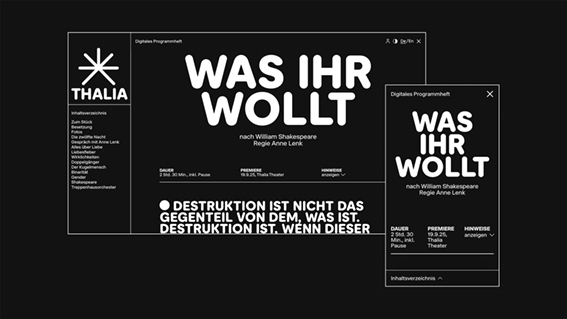 Das Programmheft der Zukunft ist online und auch während der Vorstellung verfügbar